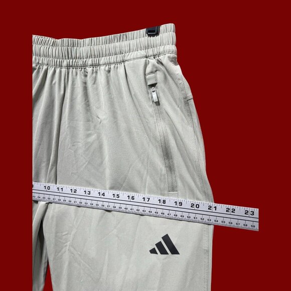 Adidas - Men's Mid-Rise Workout Pant - Light Green - Small - Picture 6 of 16